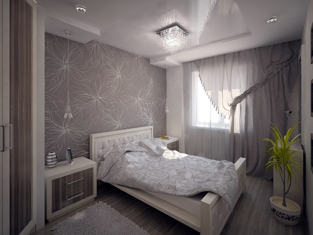 дизайн спальни 11 кв м светлая отделка